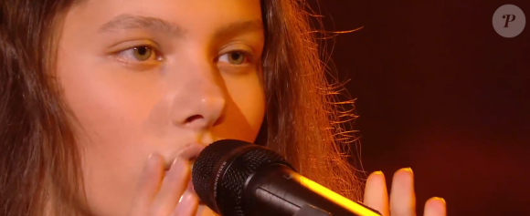 Chiara lors de la demi-finale de "The Voice Kids 2020", samedi 3 octobre 2020, TF1