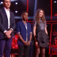 Naomi, Jody, Chiara et Abdellah de l'équipe de Kendji Girac lors de la demi-finale de "The Voice Kids 2020", samedi 3 octobre 2020, TF1