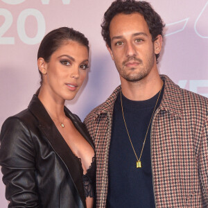 Iris Mittenaere et Diego El Glaoui - Photocall du défilé Etam Live Show 2020 à Paris le 29 septembre 2020. © Pool Agence Bestimage 