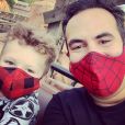 Alex Goude avec son fils Elliot à Disney, le 21 septembre 2020