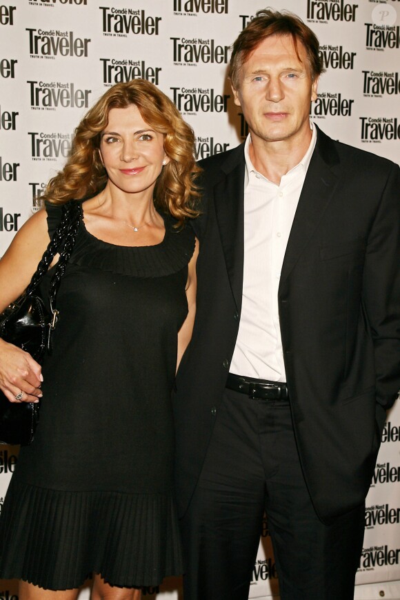 Natasha Richardson et Liam Neeson à New York le 10 octobre 2007.