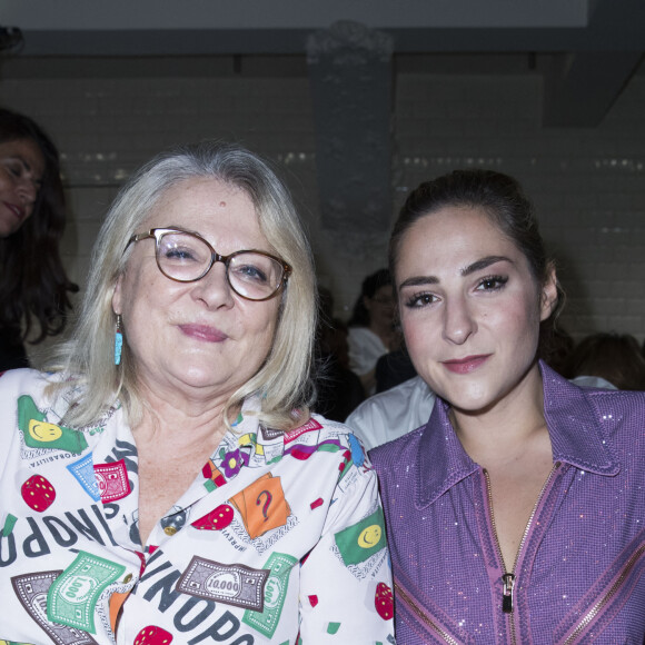 Josiane Balasko et sa fille Marilou Berry - People au défilé de mode Haute-Couture automne-hiver 16-17 "Jean-Paul Gaultier" à Paris. © Olivier Borde/ Bestimage