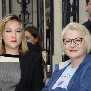 Josiane Balasko et sa fille Marilou Berry - Arrivee des people au defile de mode Haute-Couture Automne-Hiver 2013/2014 "Jean-Paul Gaultier" au Grand Palais a Paris. Le 3 juillet 2013