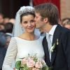 Mariage de Clotilde Courau et le prince Emmanuel Philibert de Savoie à Rome, le 25 septembre 2003.