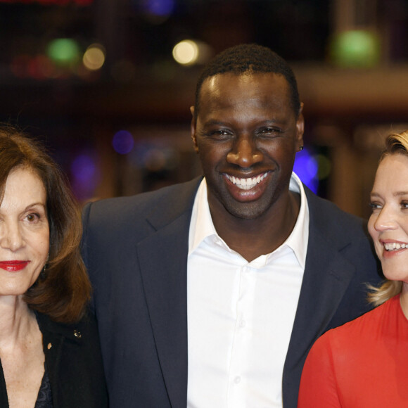 Virginie Efira, Omar Sy et Anne Fontaine à la première du film "Police Night Shift" lors de la 70e édition du festival international du film de Berlin (La Berlinale 2020), le 28 février 2020. © Future-Image via Zuma Press/Bestimage