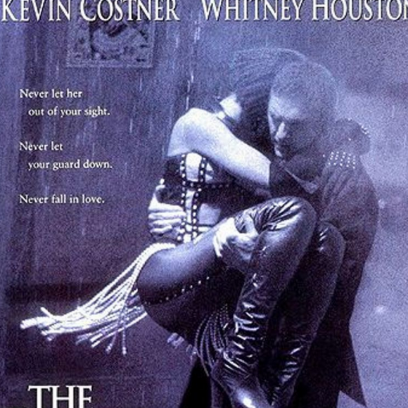 Affiche du film "Bodyguard" sorti en 1992 avec Whitney Houston et Kevin Costner