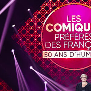 Exclusif - Laurence Boccolini - Enregistrement de l'émission "Les comiques préférés des français" au Dôme des Sports, qui sera diffusée le 10 octobre sur France 2. © Pierre Perusseau / Bestimage