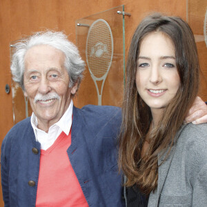 Jean Rochefort et sa fille Clémence à Roland Garros.