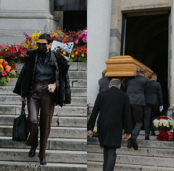 Obsèques du couturier japonais Kenzo Takada au cimetière du Père Lachaise, octobre 2020 à Paris.