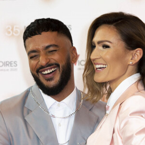 Vitaa et Slimane - Photocall de la 35ème cérémonie des Victoires de la musique à la Seine musicale de Boulogne-Billancourt, le 14 février 2020. © Cyril Moreau/Bestimage 