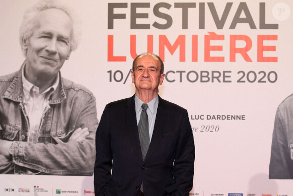 Pierre Lescure lors du photocall de la cérémonie d'ouverture de la 12e édition du festival Lumière à la Halle Tony Garnier à Lyon le 10 octobre 2020. © Pascal Fayolle / Bestimage