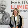 Françoise Nyssen lors du photocall de la cérémonie d'ouverture de la 12e édition du festival Lumière à la Halle Tony Garnier à Lyon le 10 octobre 2020. © Pascal Fayolle / Bestimage