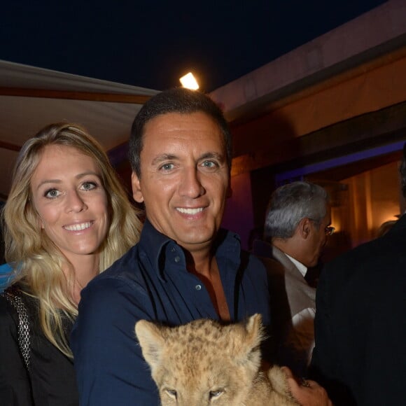 Dany Brillant et sa femme Nathalie - Soirée Marcel Campion à Saint-Tropez, le 6 août 2013.