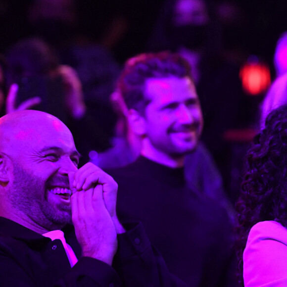 Franck Gastambide et Sabrina Ouazani - Soirée de gala du Jamel Comedy Club au Paradis Latin avec Canal+ à Paris, le 8 octobre 2020. © RACHID BELLAK / BESTIMAGE 