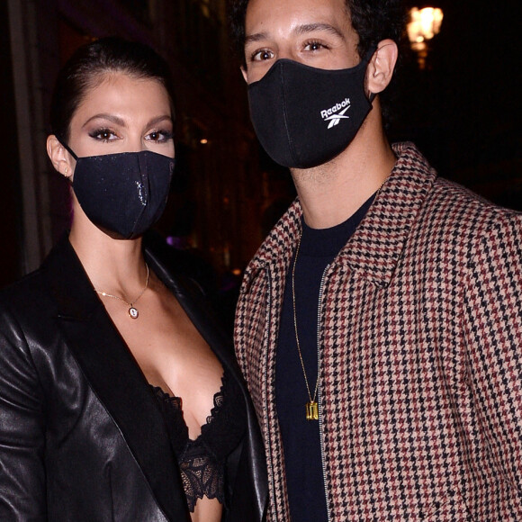 Exclusif - Iris Mittenaere et Diego El Glaoui - Frontrow lors du défilé Etam Live Show à Paris le 29 septembre 2020. © Pool Agence Bestimage 