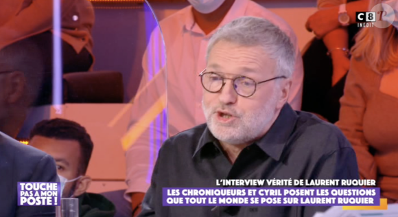 Laurent Ruquier sur le plateau de "Touche pas à mon poste" sur C8.