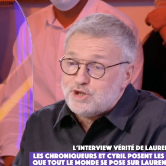 Laurent Ruquier sur le plateau de "Touche pas à mon poste" sur C8.