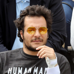 Amir Haddad et sa femme Lital - Célébrités dans les tribunes des internationaux de France de tennis de Roland-Garros à Paris, France, le 9 juin 2019. © Jacovides-Moreau/Bestimage