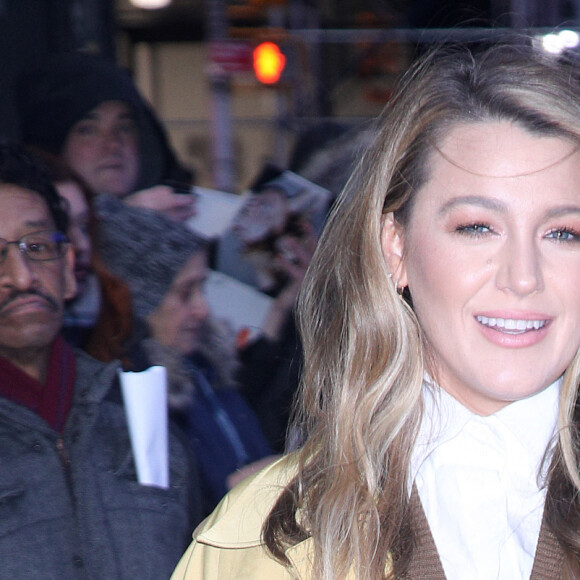Blake Lively en promotion pour "The Rythm Section" à New York le 28 janvier 2020.