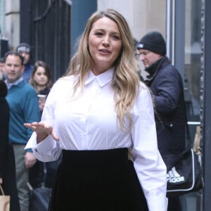 Blake Lively en promotion pour "The Rythm Section" à New York le 28 janvier 2020.