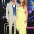Ryan Reynolds et sa femme Blake Lively enceinte à la première de "Pokemon Detective Pikachu" au Military Island sur Times Square à New York, le 2 mai 2019.
