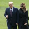 Donald J. Trump et son épouse Mélania arrivent à la Maison Blanche à Washington DC, le 11 septembre 2020.
