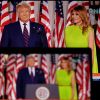 Donald Trump et la First Lady Melania Trump - Donald Trump lors de l'investiture pour le parti républicain à Washington en présence de sa famille le 27 Août 2020 © Imago / Panoramic / Bestimage