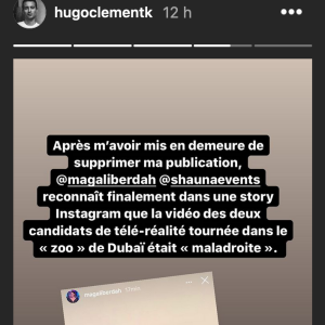 Magalie Berdah, l'agent de Manon Marsault et Julien Tanti reconnaît une vidéo "maladroite" tournée dans un zoo de Dubaï - Instagram
