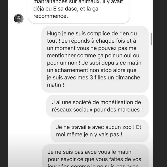 Magali Berdah s'exprime sur la polémique du zoo qui touche ses influenceurs Manon Marsault et Julien Tanti et dévoile ses échanges avec Hugo Clément - Instagram, 27 octobre 2020