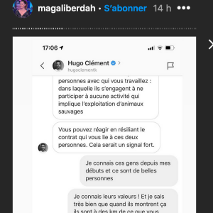 Magali Berdah s'exprime sur la polémique du zoo qui touche ses influenceurs Manon Marsault et Julien Tanti et dévoile ses échanges avec Hugo Clément - Instagram, 27 octobre 2020