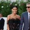 Vincent Cassel et sa femme Tina Kunakey - Red carpet pour le film "J'accuse!" lors du 76ème festival du film de venise, la Mostra le 30 août 2019.