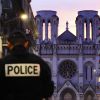 Illustration de la basilique Notre-Dame de Nice, au soir de l'attentat ayant fait trois victimes. Le 29 octobre 2020 Norbert Scanella / Panoramic / Bestimage 