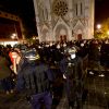 Illustration de la basilique Notre-Dame de Nice, au soir de l'attentat ayant fait trois victimes. Le 29 octobre 2020 Norbert Scanella / Panoramic / Bestimage 