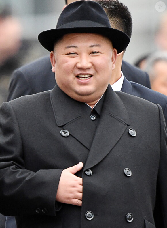 Le dirigeant nord-coréen Kim Jong-un arrive à Vladivostok, Russie, le 24 avril 2019, pour le sommet avec le Président Russe. 