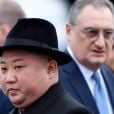Le dirigeant nord-coréen Kim Jong-un arrive à Vladivostok, Russie, le 24 avril 2019, pour le sommet avec le Président Russe.   