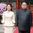 La rencontre du leader Nord Coreen Kim Jong Un et sa femme Ri Sol Ju avec le president chinois Xi Jinping et sa femme Peng Liyuan.