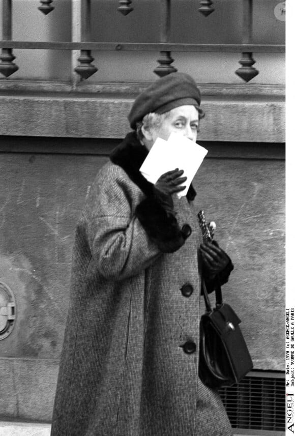 Yvonne de Gaulle en 1978.