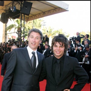 Antoine et son fils Louis de Caunes au 59e Festival de Cannes 