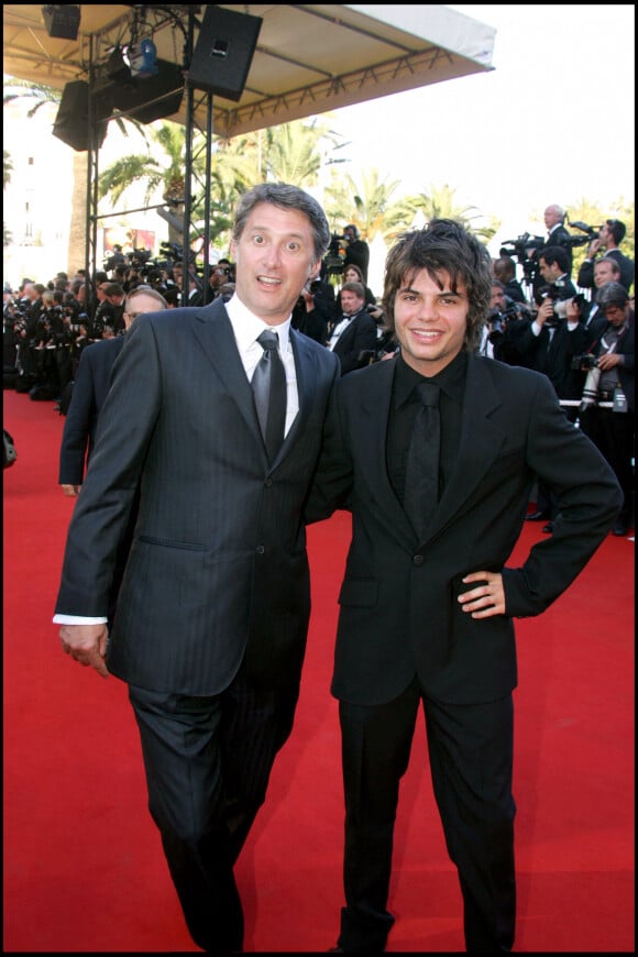 Antoine et son fils Louis de Caunes au 59e Festival de Cannes 