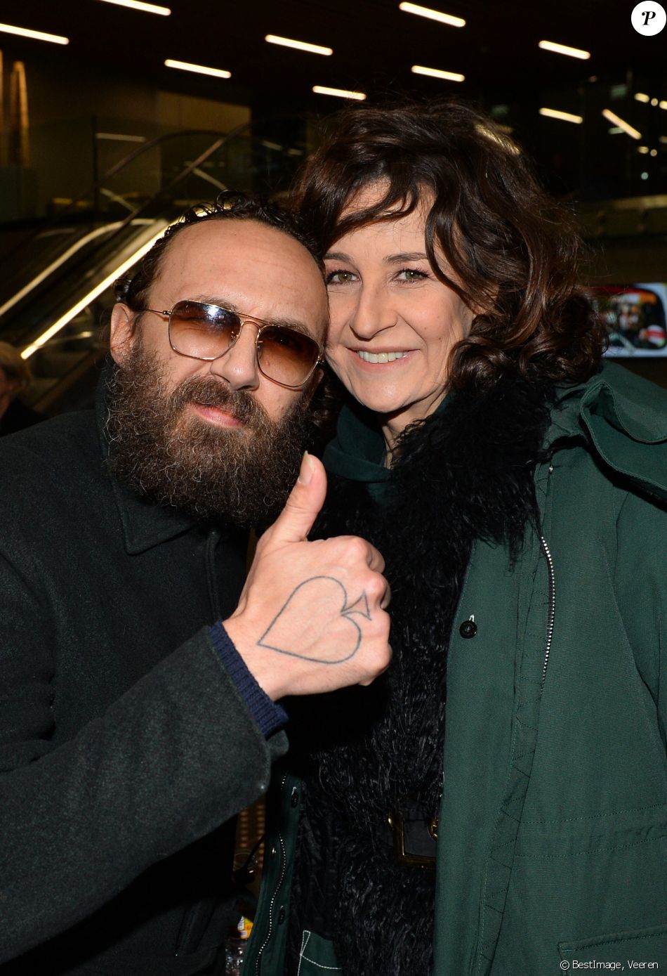 Valérie Lemercier et son compagnon Mathias Kiss ...