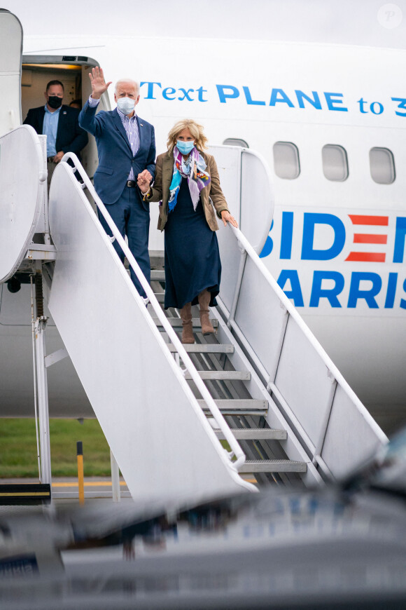 Jill Biden, la femme de Joe Biden - Jon Bon Jovi vient soutenir Joe Biden lors de meeting à Dallas et Bristol pour les élections présidentielles des Etats-Unis le 24 octobre 2020. © Adam Schultz/Biden for President via ZUMA Wire/ZUMAPRESS.com / Bestimage 
