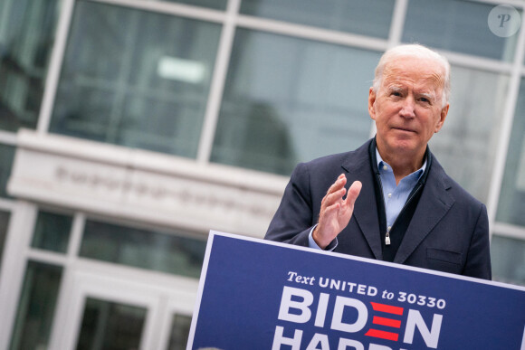 Le candidat du parti démocrate Joe Biden en campagne à Chester en Pennsylvanie. Le 26 octobre 2020 © Adam Schultz - Biden for President / Zuma Press / Bestimage 