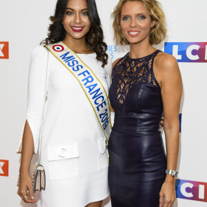 Vaimalama Chaves (Miss France 2019) et Sylvie Tellier - Soirée de rentrée 2019 de TF1 au Palais de Tokyo à Paris, le 9 septembre 2019. © Pierre Perusseau/Bestimage