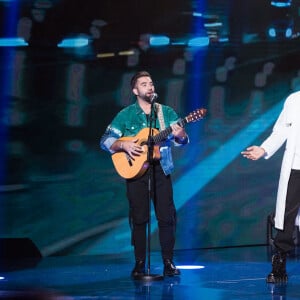 Exclusif - Kendji Girac, Gims - Enregistrement de l'émission "La boîte à Secrets 5" à Paris, qui sera diffusée le 6 novembre sur France 3. Le 21 septembre 2020. © Tiziano Da Silva / Bestimage