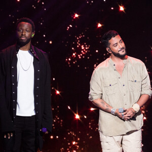 Exclusif- Dadju, Slimane - Enregistrement de l'émission "La boîte à Secrets 5" à Paris, qui sera diffusée le 6 novembre sur France 3. Le 21 septembre 2020. © Tiziano Da Silva / Bestimage