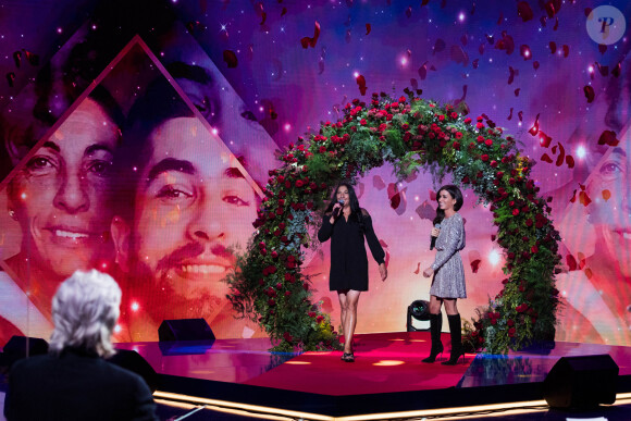 Exclusif - Carmen (Mère de K.Girac) et Jenifer Bartoli - Enregistrement de l'émission "La boîte à Secrets 5" à Paris, qui sera diffusée le 6 novembre sur France 3. Le 21 septembre 2020. © Tiziano Da Silva / Bestimage