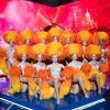 Exclusif  Les danseuses du Moulin Rouge - Backstage de l'enregistrement de l'émission "La boîte à Secrets 5" à Paris, qui sera diffusée le 6 novembre sur France 3. Le 21 septembre 2020 © Tiziano Da Silva / Bestimage 