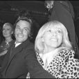 Catherine Deneuve, Alain Delon et Mireille Darc à l'Olympia pour un concert de Sylvie Vartan en 1972.
