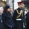 Le prince Harry, duc de Sussex, et Meghan Markle, duchesse de Sussex, assistent au 91ème 'Remembrance Day', une cérémonie d'hommage à tous ceux qui sont battus pour la Grande-Bretagne, à Westminster Abbey, l'an dernier, avant le "Megxit".
