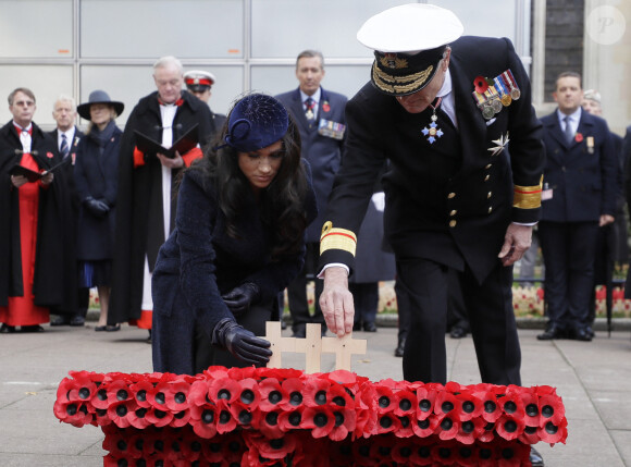 Meghan Markle, duchesse de Sussex, assiste au 'Remembrance Day', une cérémonie d'hommage à tous ceux qui sont battus pour la Grande-Bretagne, à Westminster Abbey, le 7 novembre 2019.